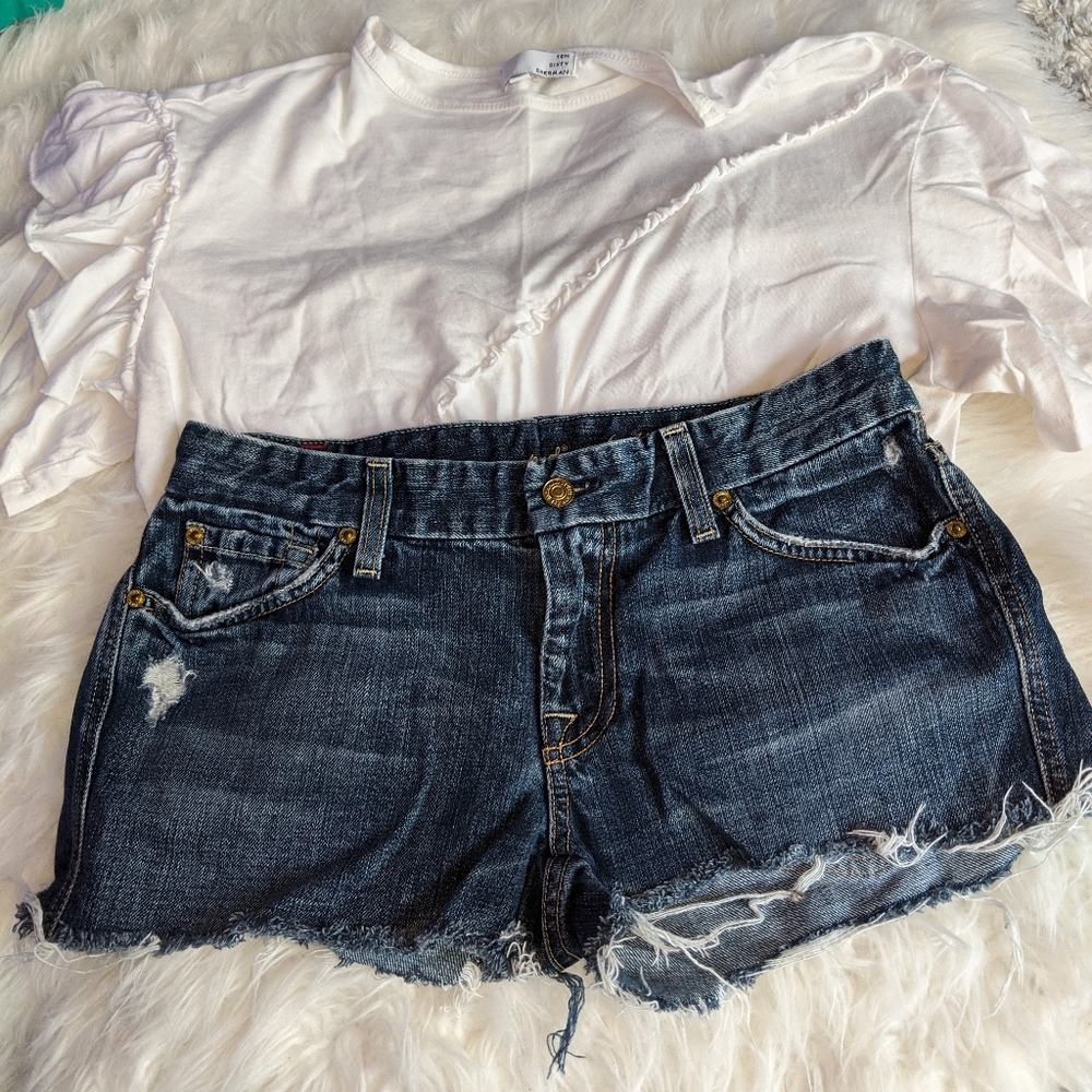 7 for all mankind Jean Shorts